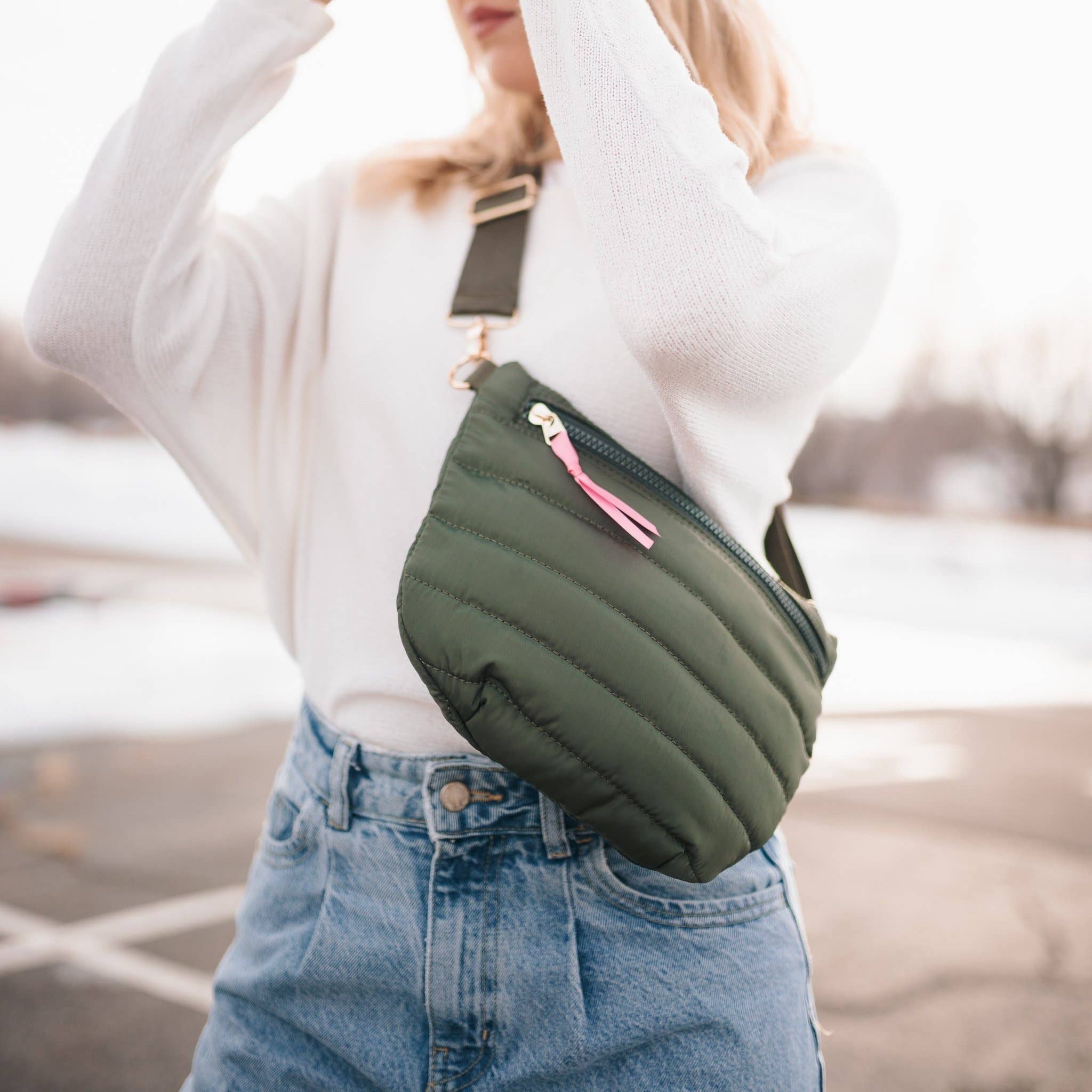 Jolie Puffer Belt Bag Twigs Twine 549 N. Pine St. Burlington WI